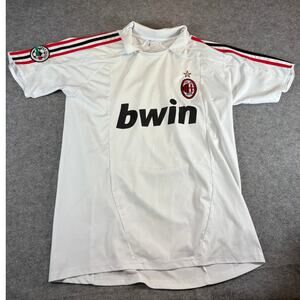 2007-08 AC Milan Away #22 Football Soccer Jersey Mens Small White Lega Calcio